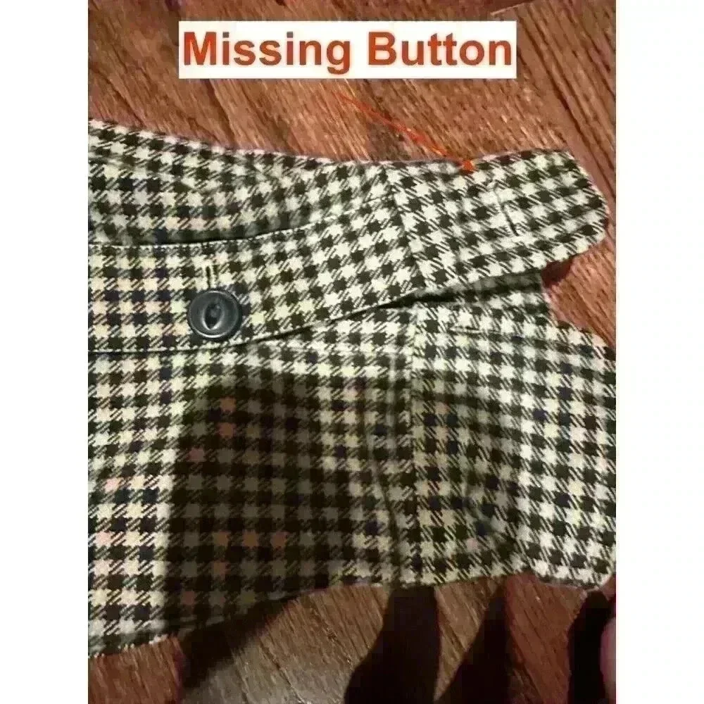 Vintage 1996 Polo Ralph Lauren Shirt Mens L Brown Houndstooth Cabincore